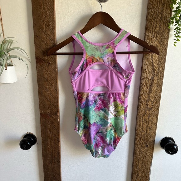 Capezio Future Star Girls Vibrant Multi Color Dance Leotard One-Piece Size Small - Picture 4 of 16
